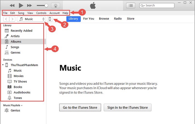 hướng dẫn sử dụng iTunes mới nhất