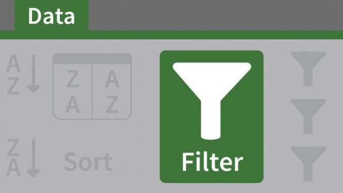 cách tạo filter trong 1 ô excel