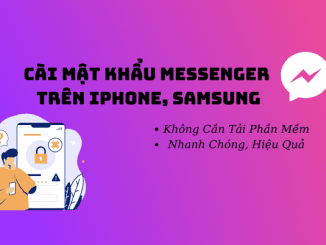 cách cài mật khẩu mesenger