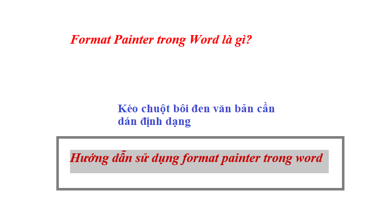 format painter trong word